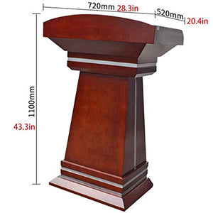 ZEELYDE Acrylic Wooden Lectern Podium Stand