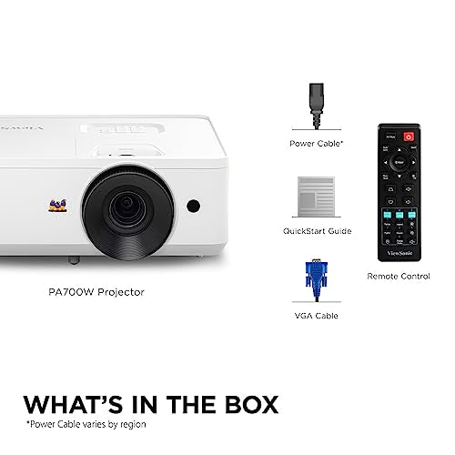 ViewSonic PA700W 4500 Lumens WXGA Projector with Vertical Keystone