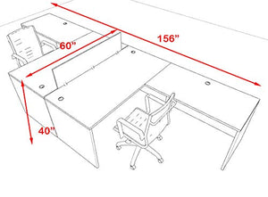 UTM Furniture Modern Acoustic Divider Office Workstation Desk Set, OF-CPN-FPRA25