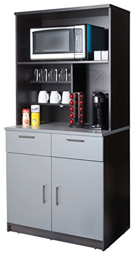 Coffee Break Lunch Room Furniture FULLY ASSEMBLED Ready To Use 2pc Group Breaktime Model 3250 Espresso/Grey color INSTANTLY create your new Coffee Break Lunch Room!! (Includes Furniture Cabinets Only)