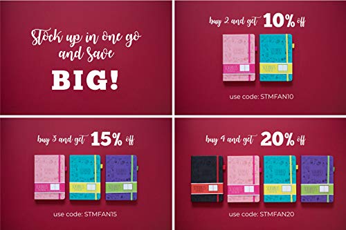 A5 Dotted Journal by Scribbles That Matter - Bullet Dot Grid Notebook - No Bleed Thick 160gsm Fountain Pens Friendly Paper - Hardcover with Large Inner Pocket - Pro Version - Navy Blue