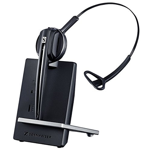 Polycom Compatible Sennheiser D10 Wireless Office Headset with EHS Included | SoundPoint Phones: IP 335, IP 400's, IP 500's, IP 650, IP 670, VVX 201, VVX300's,VVX400, VVX411, VVX500, VVX601, VVX1500