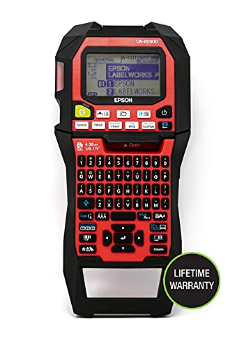 LABELWORKS Custom Car Guy Labeling Bundle - LW-PX900PCD Industrial Label Maker Kit, 211STBWPX Tape Cartridge - Black on White Shrink Tube Industrial Label Maker Tape, 218VTBWPX Tape Cartridge - Black
