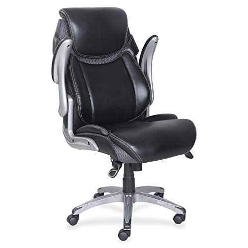 Lorell 47921 Wellness by Design Chair, 46.8" x 30" x 27.8", Black