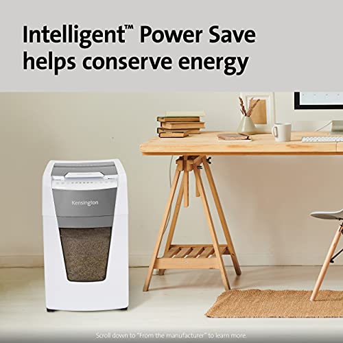 Kensington OfficeAssist 300-Sheet Auto-Feed Micro Cut Paper Shredder