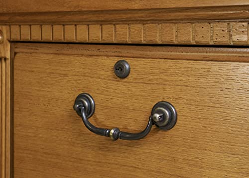 Martin Furniture Huntington Oxford 4-Drawer File Cabinet, Wheat Finish