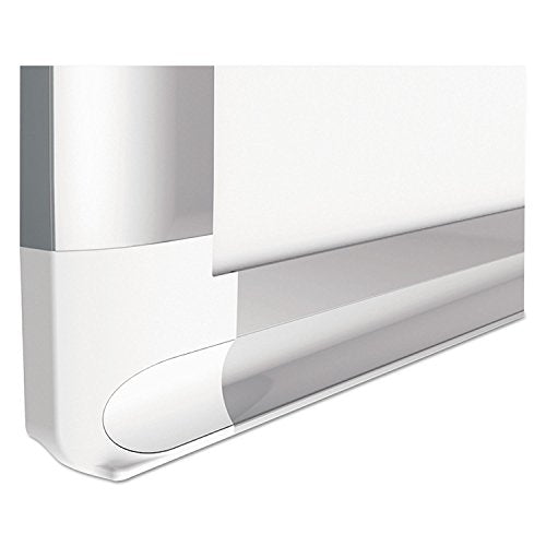 MasterVision MA2747830 Grid Planning Board, 1-Inch Grid, 72x48, White/Silver