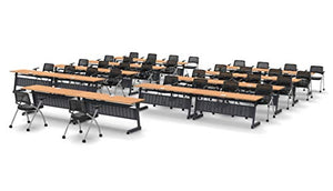 Team Tables 34 Person Folding Training Meeting Tables with Power+USB Outlet