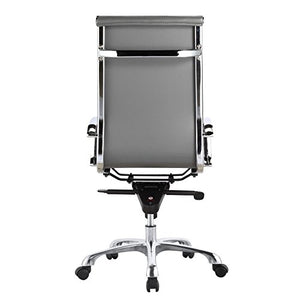 Moe's Home Collection Bern High Back Office Chair, Gray