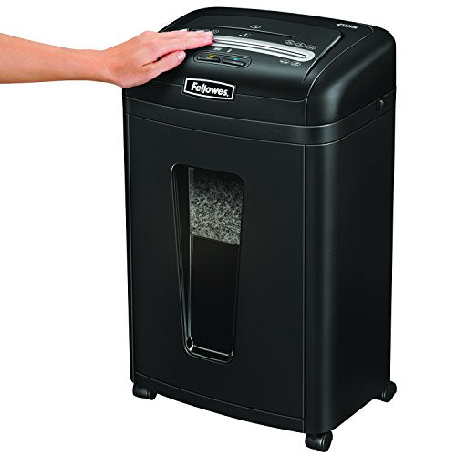 Fellowes Powershred 455Ms 9-Sheet Micro-Cut Paper and Credit Card Shredder with Auto Reverse (4689401)