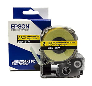 Epson LABELWORKS Safety Manager Bundle - LW-PX800 Industrial Wireless Label Maker, 236VTBYPX Tape Cartridge, 236BOPX PET (Polyester) Tape Cartridge, and 218FRPX PET (Polyester) Tape Cartridge
