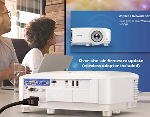 BenQ EH600 Wireless 1080p Portable Smart Business Projector | iPhone & Android Mirroring Compatibility | Built-in Apps & Internet Browser for Easy Presentations | Convenient Over-The-air Update