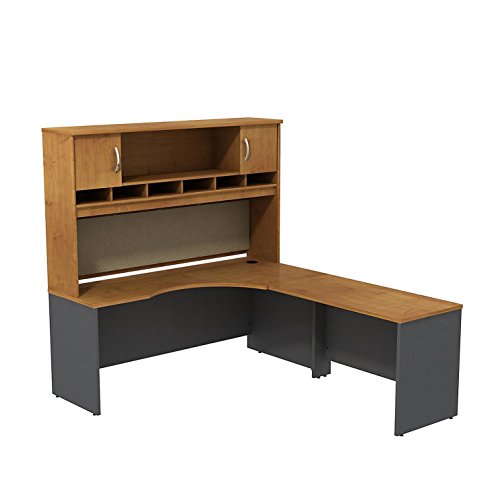 Series C 72W Right Hand Corner L Desk with 72W 2-Door Hutch