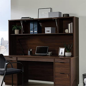 Home Square 3-Piece Set: Executive Desk Hutch & 2-Drawer Lateral File Cabinet