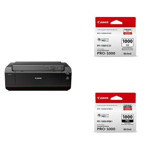 Canon Professional Photographic Inkjet Printer, 17 x 22-Inches + Optimizer Individual Ink Tank + Photo Black Individual Ink Tank