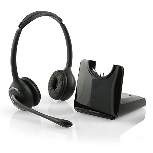 Avaya Compatible Plantronics CS520 VoIP Wireless Headset Bundle with Electronic Remote Answer/End and Ring Alert (EHS) for Avaya Phones: 16xx, 96xx IP Phones