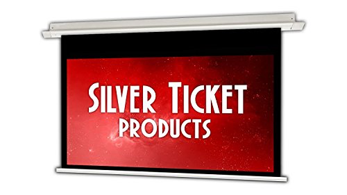 SIE-169135 Silver Ticket 16:9 4K Ultra HD Ready HDTV In-Ceiling Electric Projector Screen (16:9, 135", White Material)