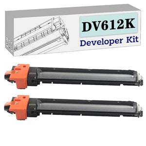 PUCIO DV612K A0TK03D Developer Unit, Compatible with Konica Minolta Printers, 2 Pack
