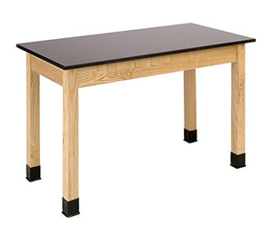 National Public Seating Science Lab Table 36" H - Phenolic Top - Plain Front - 24 x 48