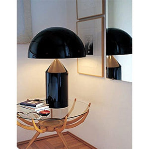 Oluce Atollo 233 Table Lamp 2x100W E27 Dimmer Black