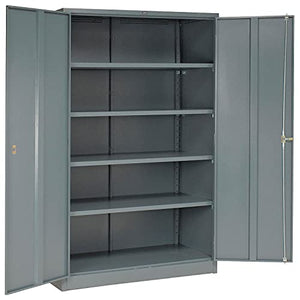 Global Industrial Assembled Storage Cabinet 48x24x78 Gray