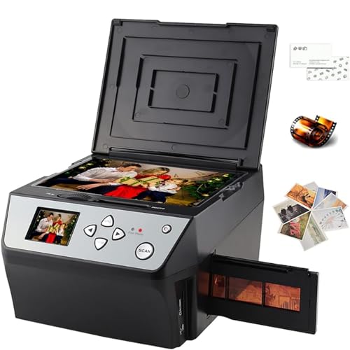 BaNbe Film and Slide Scanner 22MP High-Resolution Negative Converter - Convert Color & B&W 135Film/35mm/110Film to JPG, USB Output