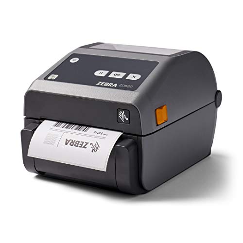 Zebra ZD620d Direct Thermal Desktop Printer 300 dpi Print Width 4 in Ethernet Serial USB Peeler Preinstalled ZD62043-D11F00EZ