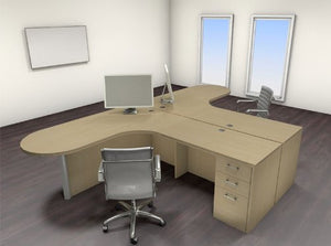 UTM Furniture Modern Executive Office Workstation Desk Set, CH-AMB-S35