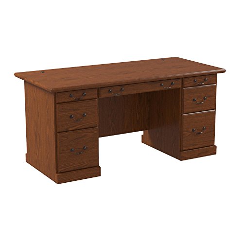 Sauder 418646 Orchard Hills Executive Desk, L: 64.33" x W: 29.53" x H: 30.28", Milled Cherry finish