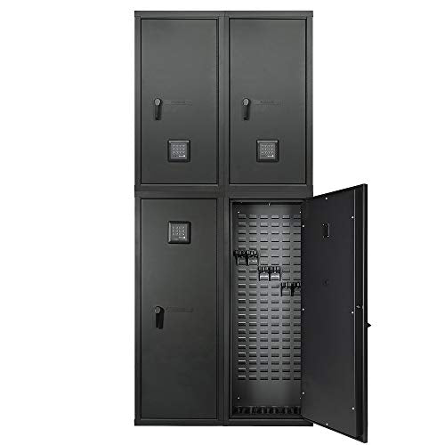 Secure It Gun Storage Agile Quad Model 52 and 40 - Combo Kit, Gun Cabinet Holds 24 Rifles, uses CradleGrid Technology, Heavy Duty Guns Safes with Keypad Control, Safely Stores Guns, Easy Assembly