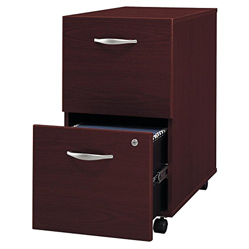 Bush Business Furniture Series C 2 Drawer Mobile File Cabinet in Mahogany