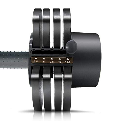 ATIVAFIT Adjustable Dumbbell for Workout Strength Training Fitness Weight Gym (Single) (27.5)