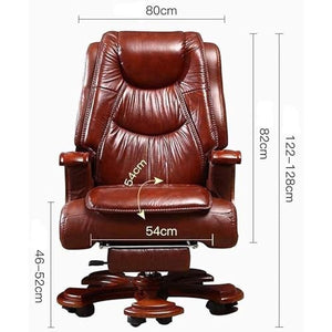 UKII Big and Tall Ergonomic Leather Executive Office Chair with Footrest