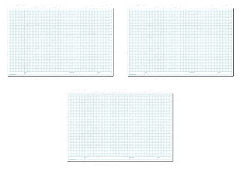 11x17 Grid Sheet 1/4" Square Quadrille Graph (3 White)