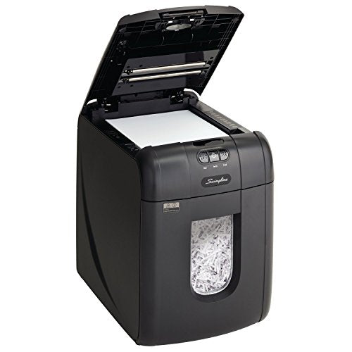 Swingline Paper Shredder, Auto Feed, 130 Sheet Capacity, Super Cross-Cut, 1-2 Users, Stack-and-Shred 130X (1757571)