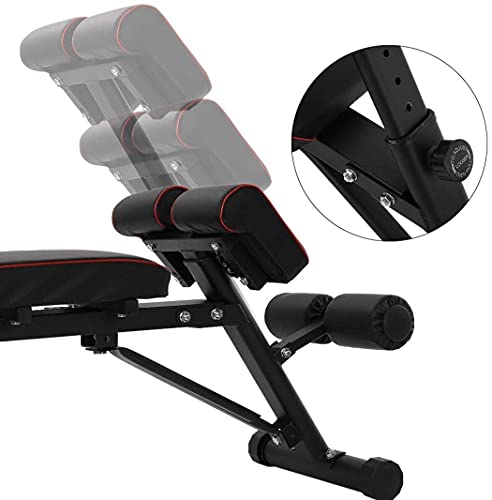QPBP Professional Dumbbell Bench Foldable Weight Bench,Height-Adjustable Multifunctional Exercise Abdominal Extension Stool,Home/Gym Workout Bench Press Fitness Core Strength Training Equipment