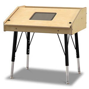 Jonti-Craft 3395JCE Single Tablet Table, Stationary, E-Height (15"-24" Adjustable Height)
