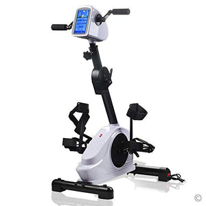 Electronic Physical Therapy Rehab Bike Trainer Exerciser Cycle Arm Leg Pedal Exerciser Bike Health Recovery Pedal Exerciser with 7 inch Display Touchscreen for Handicap, Disabled and Stroke Survivor
