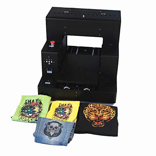 Automatic Digital T-Shirt Printer A3 DTG Printer Prinning on Hoodies Sweatshirts Pants Tshirts 110v/220v, Without Ink