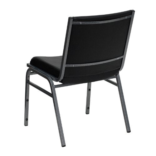 Flash Furniture 4 Pack HERCULES Series Black Vinyl Stack Chair