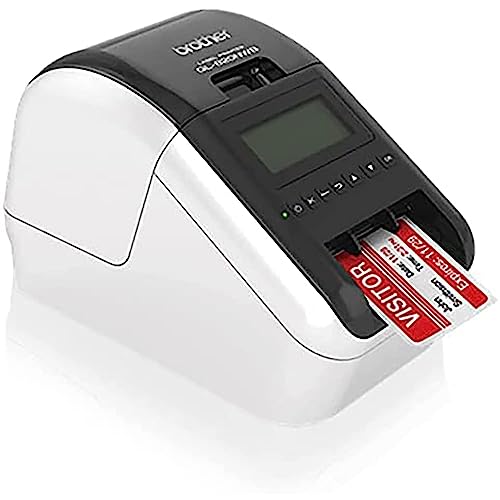 Brother Professional Label Printer - WiFi, Ethernet, Bluetooth Connectivity - 110 Labels/Min, 300 x 600 dpi, Auto Cut - Includes 1 Roll of 400 Address Labels