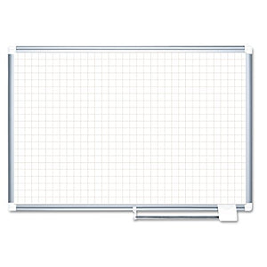 MasterVision 36 x 48 Inches Magnetic Gold Ultra Grid Planner with Aluminum Frame (MA0547830)
