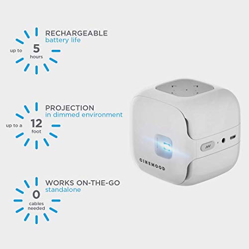 CINEMOOD Portable Movie Theater - Includes Educational Disney Content, Streams Netflix, Amazon Prime Videos and Youtube - Anytime, Anyplace