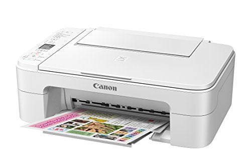 Canon TS3120 Wireless All-In-One Printer, White,21.8 x 17.2 x 8.4