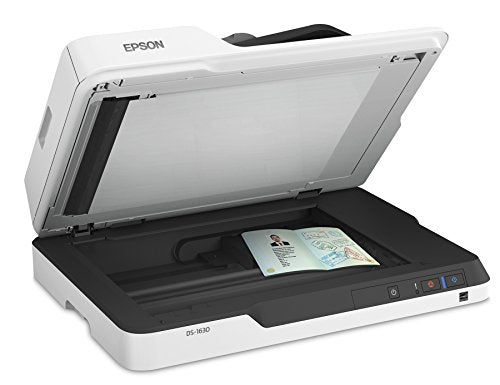 Epson DS-1630 Document Scanner: 25ppm, Twain & ISIS Drivers, 3-Year Warranty with Next Business Day Replacement