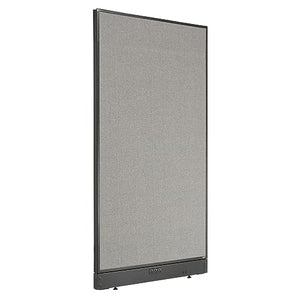 Global Industrial Electric Office Partition Panel, Gray 36-1/4"W x 64" H