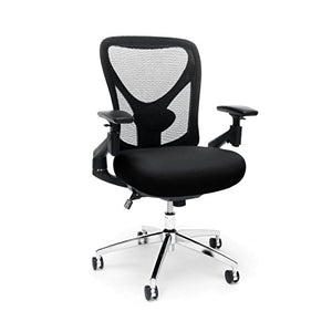 OFM 257-BLK 24-Hour Big & Tall Mesh Chair, black Office Chair, 36" Height, 28" Wide, 27" Length