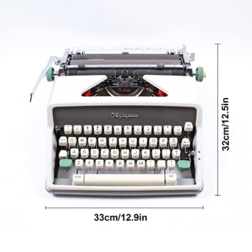 Amdsoc English Manual Typewriter - Grey - 33 * 32 * 10CM