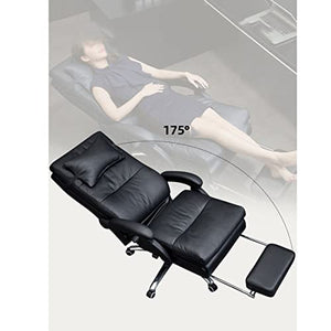 XZBXGZWY Boss Chair Electric Massage Managerial Executive Gaming Cowhide Swivel Office Chairs