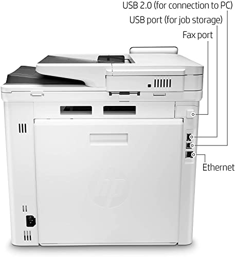 HP Color LaserJet Pro M479fdw All-in-One Wireless Laser Printer, Print & Copy & Scan & Fax, 28ppm, 600 x 600dpi, Auto 2-sided Printing, 4.3" Color Touchscreen Display, Wi-Fi, Bundle with Printer Cable